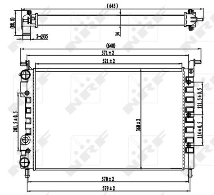 Radiator, racire motor 58219 NRF