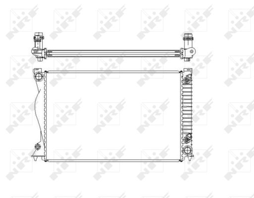 Radiator, racire motor 58220 NRF