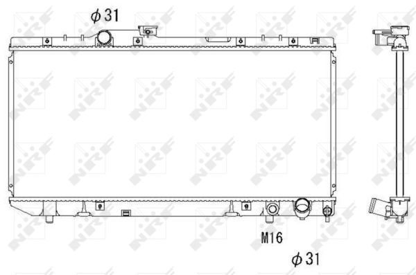 Radiator, racire motor 58238 NRF