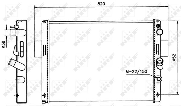 Radiator, racire motor 58243 NRF