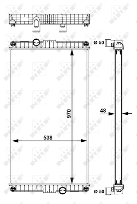 Radiator, racire motor 58248 NRF