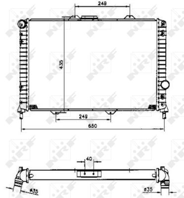 Radiator, racire motor 58254 NRF