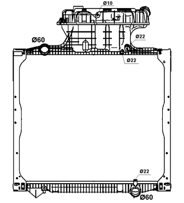 Radiator, racire motor 58277 NRF