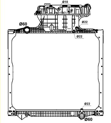 Radiator, racire motor 58278 NRF