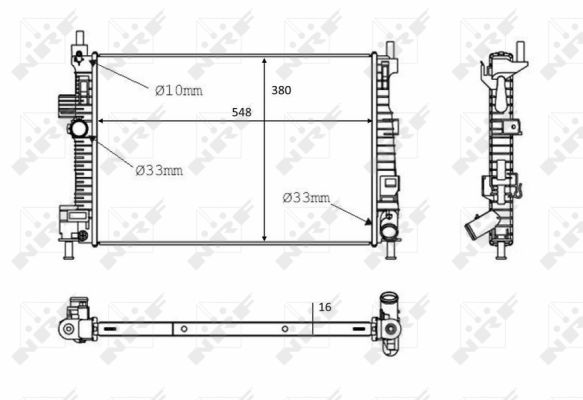 Radiator, racire motor 58289 NRF