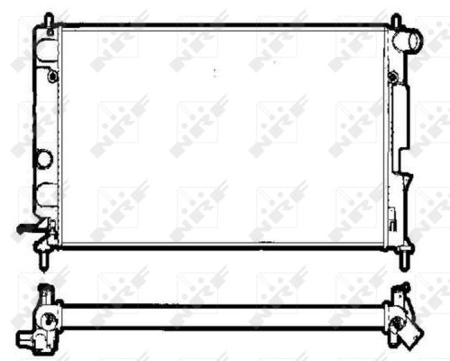 Radiator, racire motor 58290 NRF