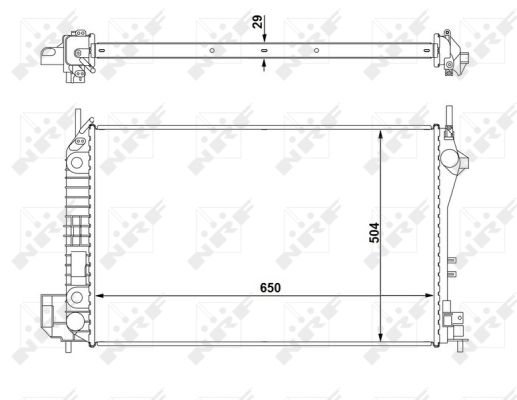 Radiator, racire motor 58294 NRF