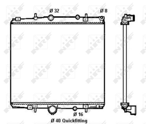 Radiator, racire motor 58313 NRF