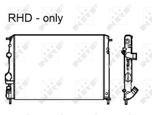 Radiator, racire motor 58326 NRF