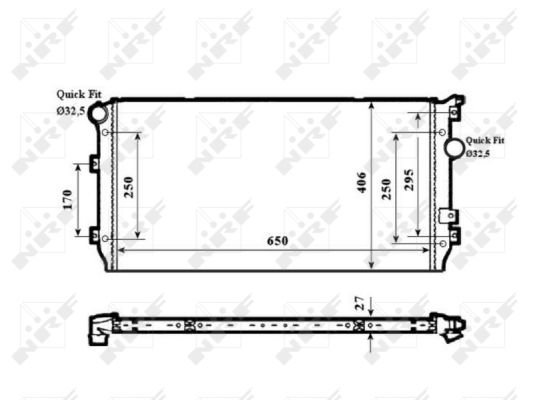 Radiator, racire motor 58339 NRF