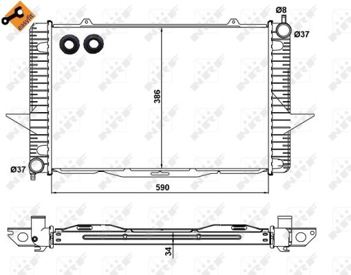 Radiator, racire motor 58342 NRF