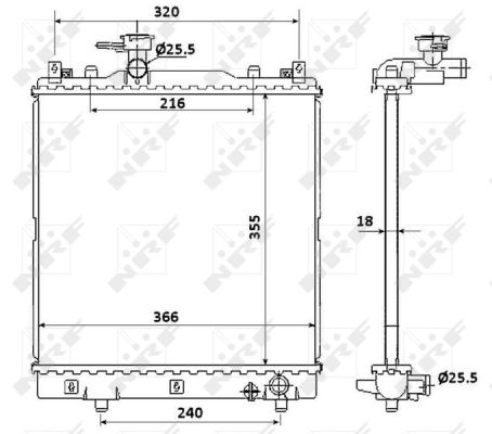 Radiator, racire motor 58353 NRF