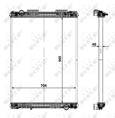 Radiator, racire motor 58371 NRF