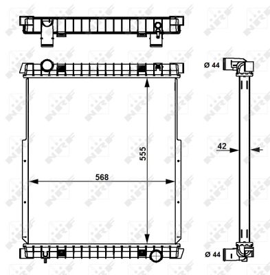 Radiator, racire motor 58377 NRF