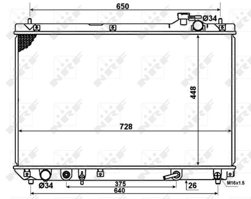 Radiator, racire motor 58378 NRF