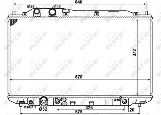 Radiator, racire motor 58379 NRF