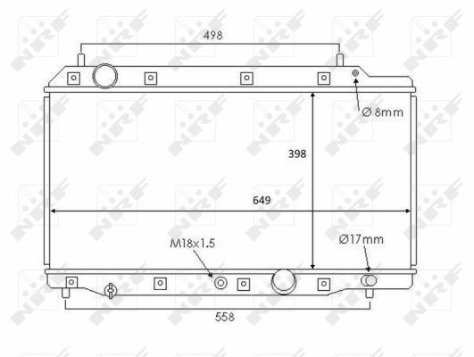 Radiator, racire motor 58383 NRF