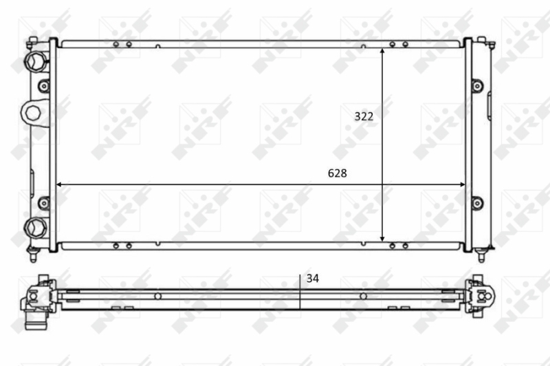 Radiator, racire motor 58386 NRF