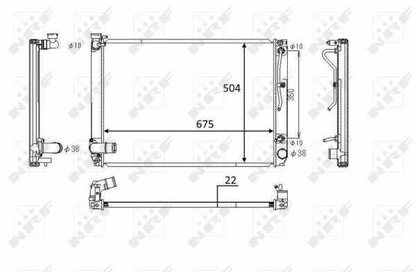 Radiator, racire motor 58391 NRF