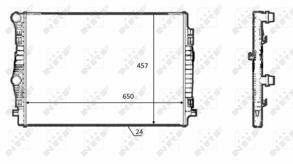 Radiator, racire motor 58392 NRF