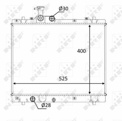 Radiator, racire motor 58397 NRF