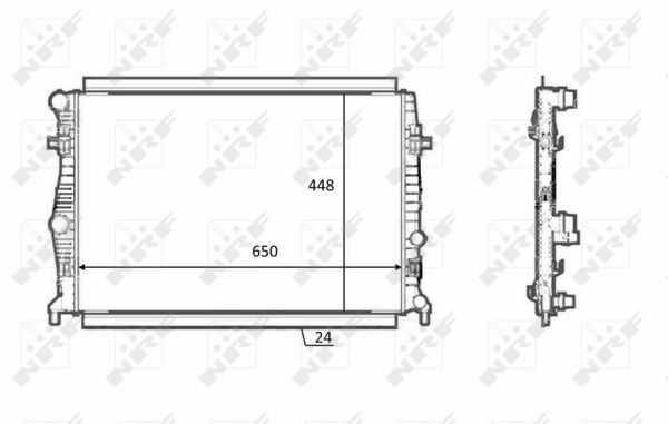 Radiator, racire motor 58398 NRF