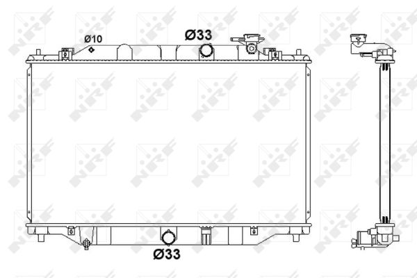 Radiator, racire motor 58416 NRF