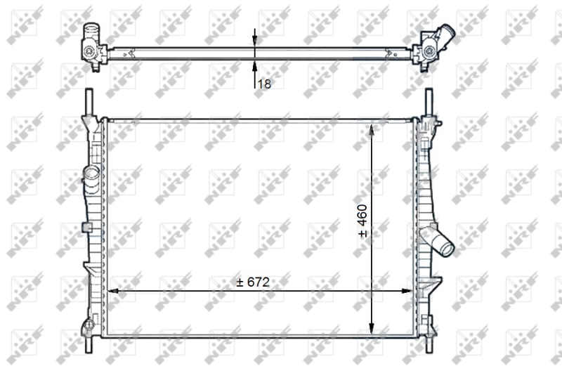 Radiator, racire motor 58441 NRF