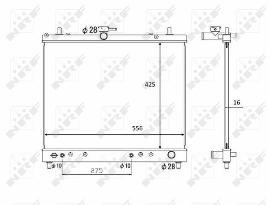 Radiator, racire motor 58446 NRF