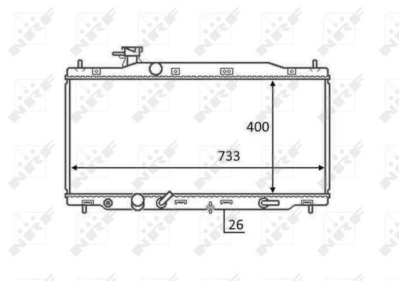 Radiator, racire motor 58456 NRF