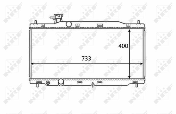 Radiator, racire motor 58458 NRF