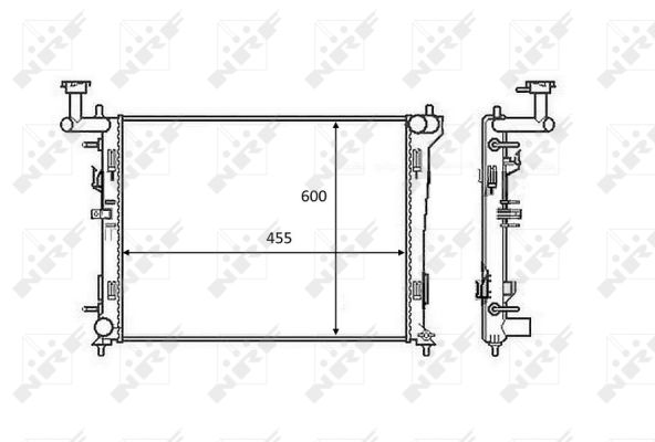 Radiator, racire motor 58462 NRF