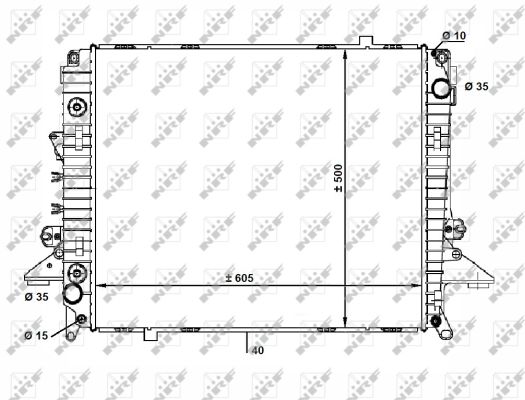 Radiator, racire motor 58463 NRF