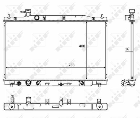 Radiator, racire motor 58469 NRF