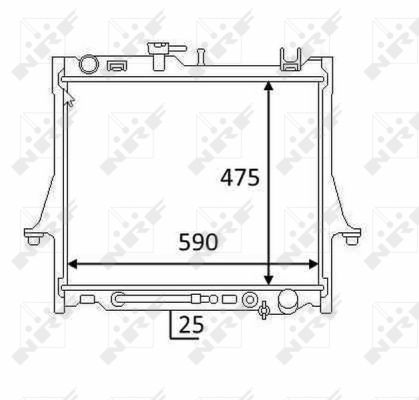 Radiator, racire motor 58480 NRF