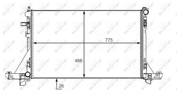 Radiator, racire motor 58481 NRF