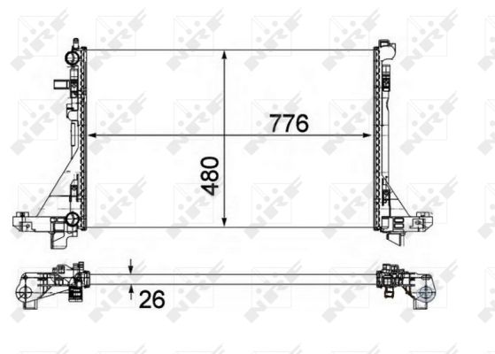 Radiator, racire motor 58482 NRF