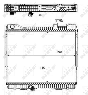 Radiator, racire motor 58484 NRF