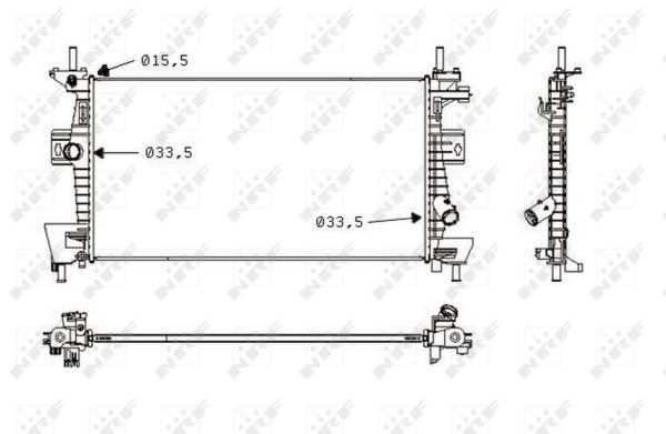 Radiator, racire motor 58487 NRF