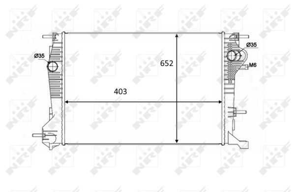 Radiator, racire motor 58488 NRF