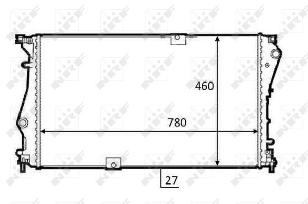 Radiator, racire motor 58498 NRF