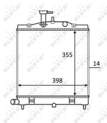 Radiator, racire motor 58528 NRF