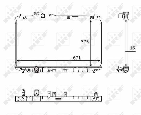 Radiator, racire motor 58537 NRF