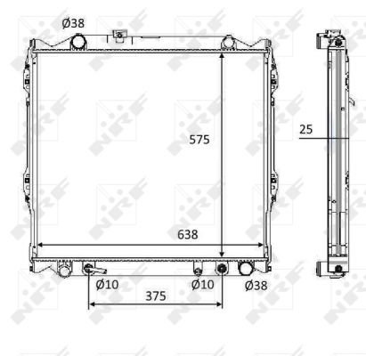 Radiator, racire motor 58648 NRF