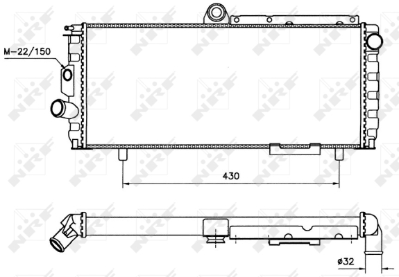 Radiator, racire motor 58701 NRF