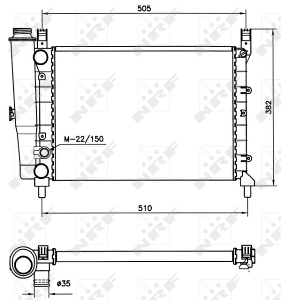 Radiator, racire motor 58705 NRF