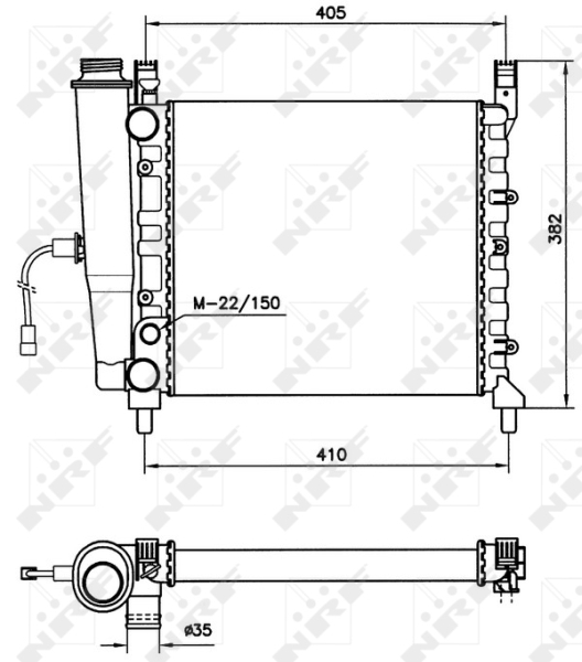 Radiator, racire motor 58731 NRF