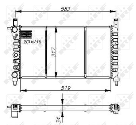 Radiator, racire motor 58732 NRF