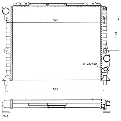 Radiator, racire motor 58743 NRF