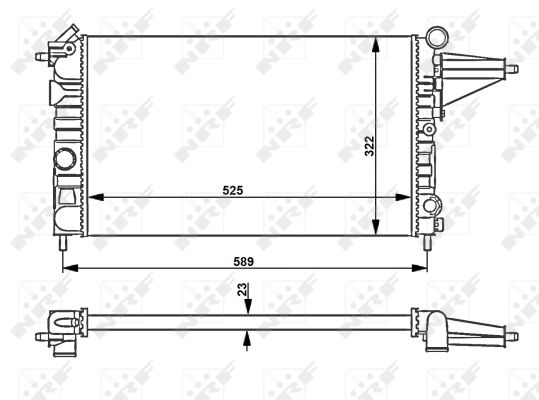 Radiator, racire motor 58775 NRF